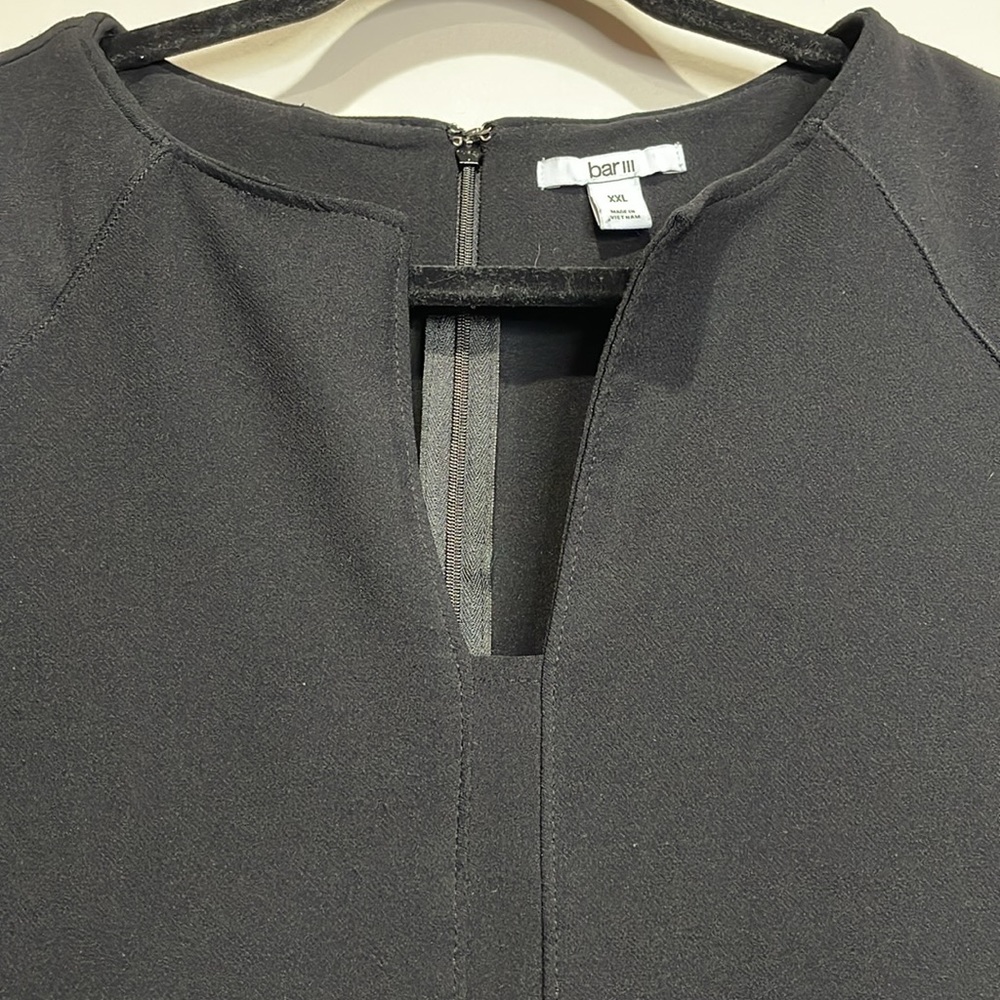 Size XXL BAR III SCUBA JET BLACK CAP SLEEVES - Picture 5 of 11